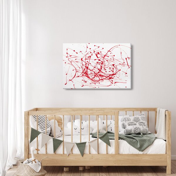 Obraz technikou Drippingu (90x60 cm)