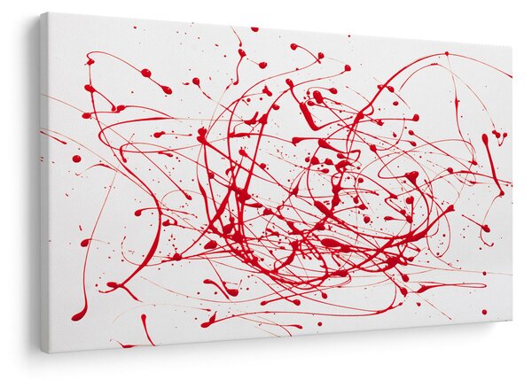 Obraz technikou Drippingu (90x60 cm)