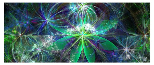 Obraz - Abstraktné geometrické tvary (120x50 cm)