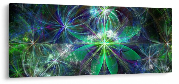 Obraz - Abstraktné geometrické tvary (120x50 cm)