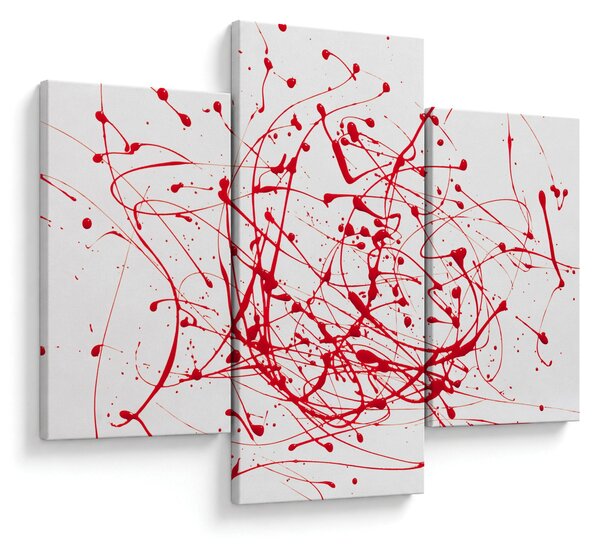 Obraz technikou Drippingu (90x60 cm)