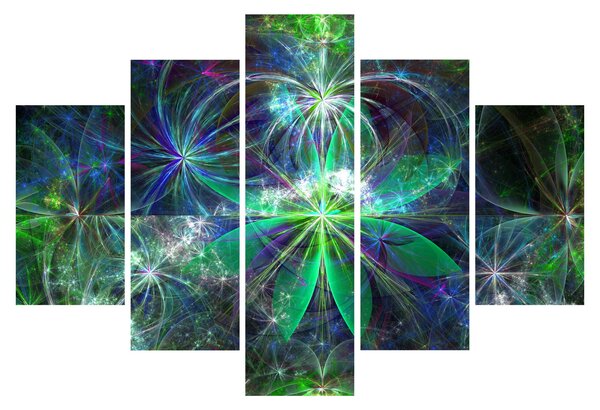 Obraz - Abstraktné geometrické tvary (150x105 cm)