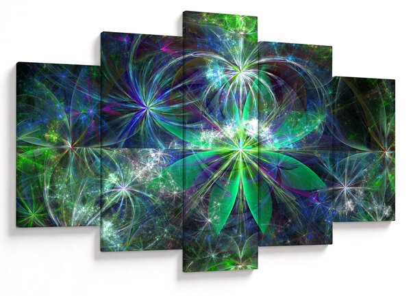 Obraz - Abstraktné geometrické tvary (150x105 cm)