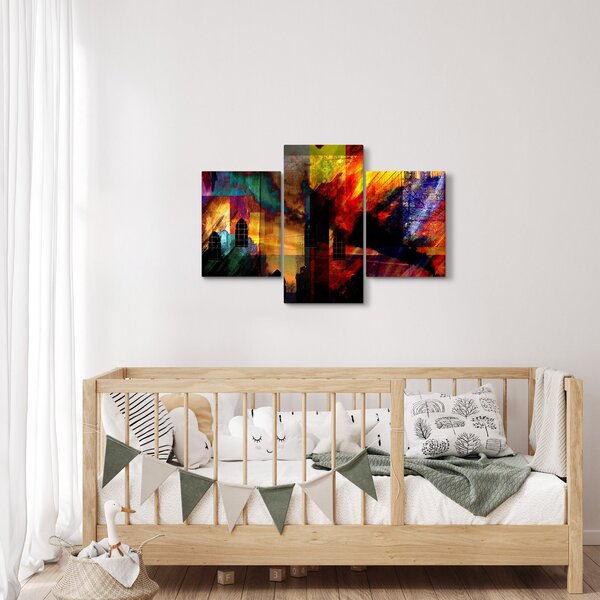 Obraz - Farebná abstrakcia mesta (90x60 cm)