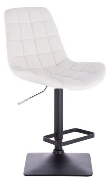 LuxuryForm Barová stolička PARIS na čierne podstave - biela