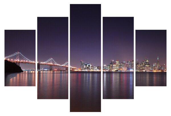 Obraz pohľadu na San Francisco, California (150x105 cm)