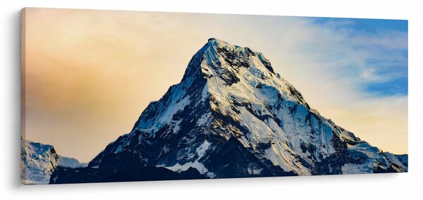 Obraz zasnežených hôr, Nepál (120x50 cm)