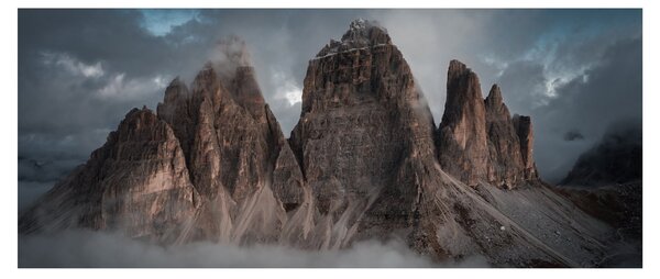 Obraz - Tri Zuby, Talianske Dolomity (120x50 cm)
