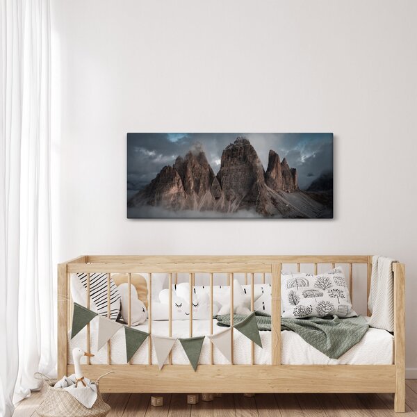 Obraz - Tri Zuby, Talianske Dolomity (120x50 cm)
