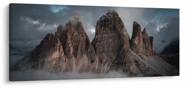 Obraz - Tri Zuby, Talianske Dolomity (120x50 cm)