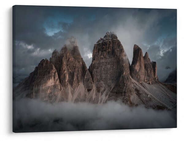 Obraz - Tri Zuby, Talianske Dolomity (70x50 cm)