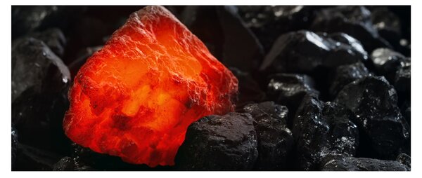 Obraz - Žeravý nerast (120x50 cm)