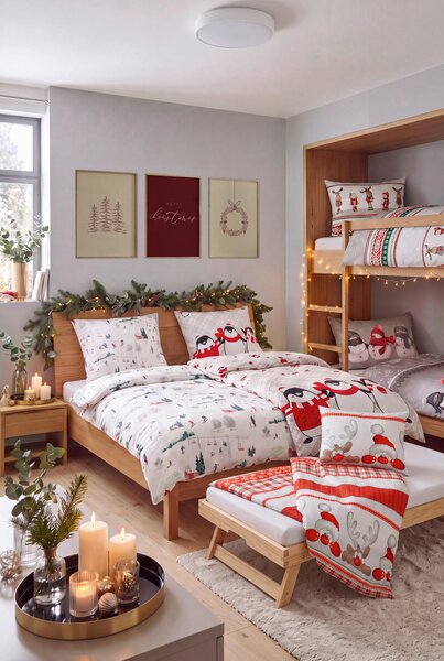 POSTEĽNÁ BIELIZEŇ, flanel, viacfarebná, 140/200 cm Esposa - Obliečky & plachty