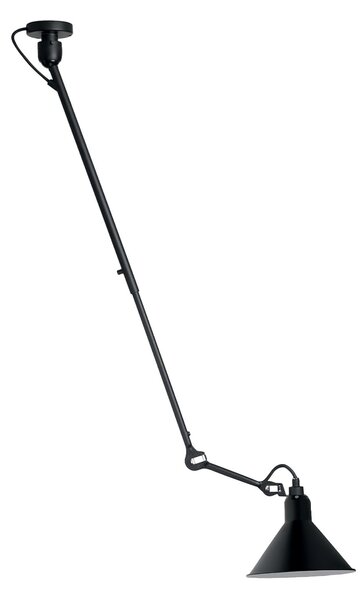 Stropné Lampa Lampe Gras, Čierna, Obývacia izba, Kov