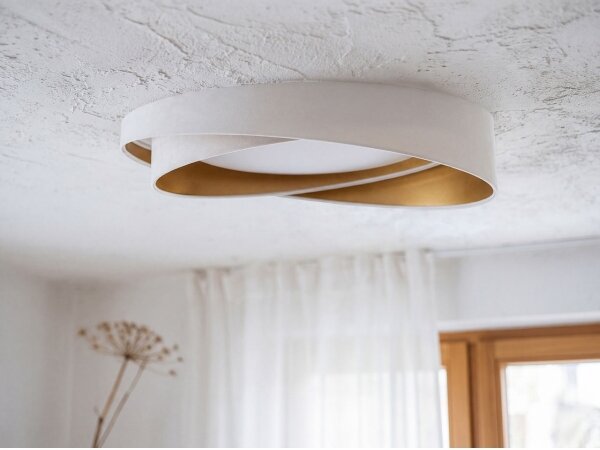 LED stropné svietidlo GALAXY MODERN LED/24W/230V priemer 55 cm biela/zlatá