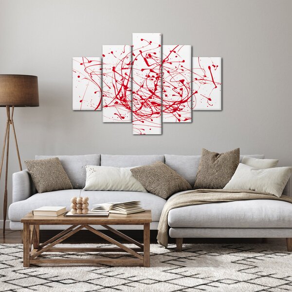 Obraz technikou Drippingu (150x105 cm)
