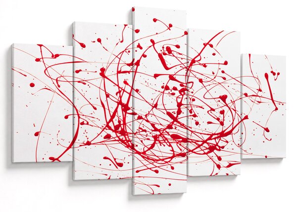 Obraz technikou Drippingu (150x105 cm)