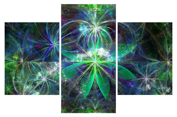 Obraz - Abstraktné geometrické tvary (90x60 cm)