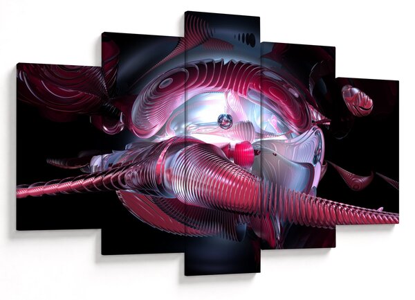 Obraz - Abstrakcie, vesmírne červy (150x105 cm)