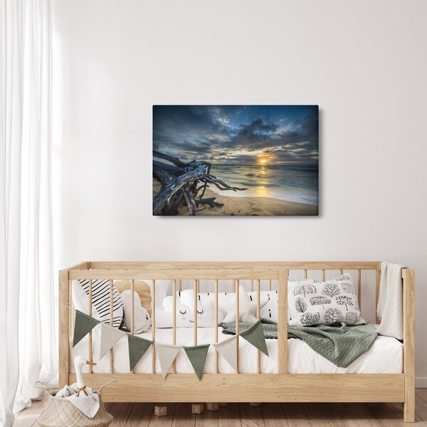 Obraz mora pri západe slnka (90x60 cm)