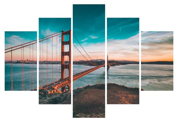 Obraz- Golden Gate, San Francisco (150x105 cm)