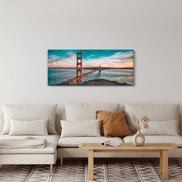 Obraz- Golden Gate, San Francisco (120x50 cm)