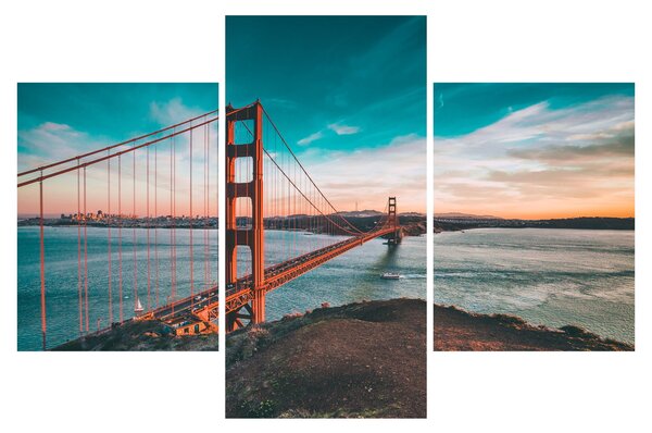 Obraz- Golden Gate, San Francisco (90x60 cm)