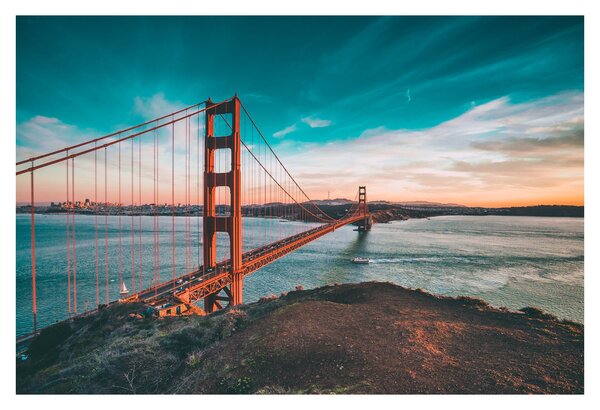 Obraz- Golden Gate, San Francisco (90x60 cm)