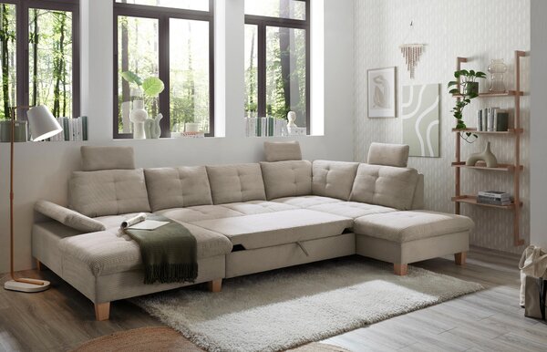 SEDACIA SÚPRAVA, textil, sivá MID.YOU - Sedačky, Online Only