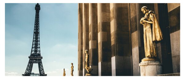 Obraz z Trocaderského námestia, Paríž (120x50 cm)