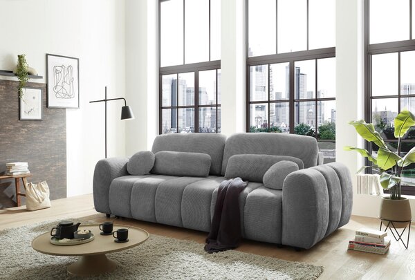 ROZKLADACIA POHOVKA, textil, sivá MID.YOU - Sedačky, Online Only
