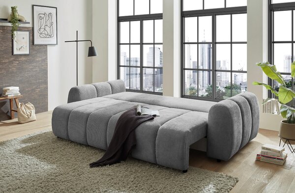 ROZKLADACIA POHOVKA, textil, sivá MID.YOU - Sedačky, Online Only