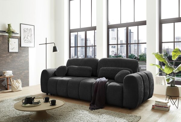 ROZKLADACIA POHOVKA, textil, čierna MID.YOU - Sedačky, Online Only