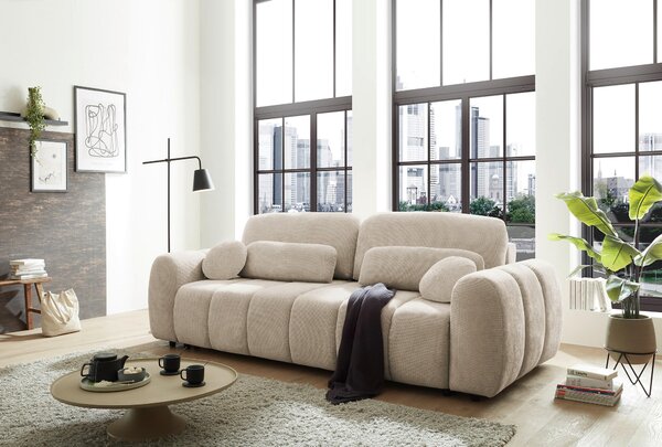 ROZKLADACIA POHOVKA, textil, béžová MID.YOU - Sedačky, Online Only