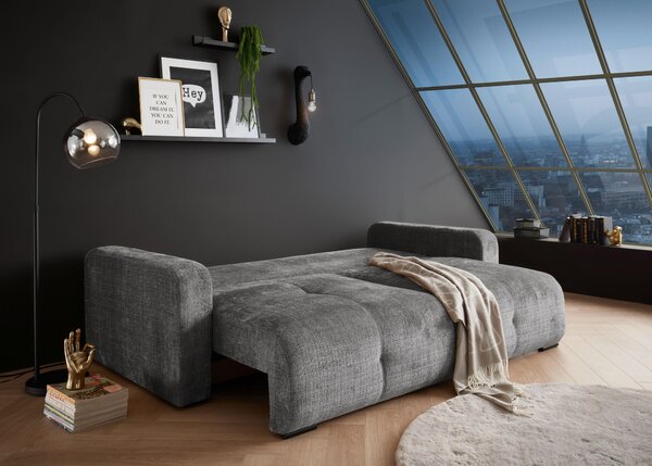 ROZKLADACIA POHOVKA, textil, sivá MID.YOU - Sedačky, Online Only