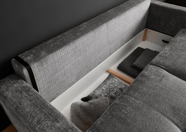 ROZKLADACIA POHOVKA, textil, sivá MID.YOU - Sedačky, Online Only