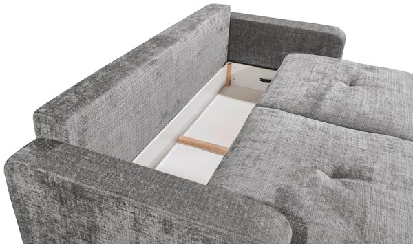 ROZKLADACIA POHOVKA, textil, sivá MID.YOU - Sedačky, Online Only