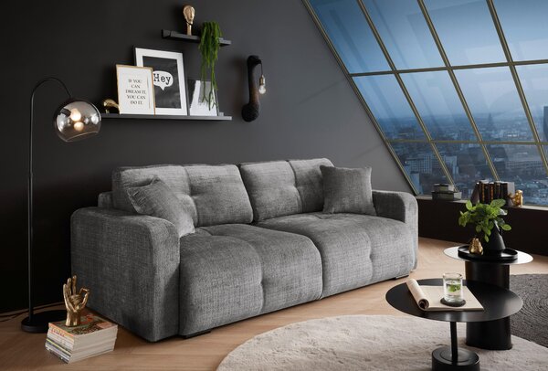 ROZKLADACIA POHOVKA, textil, sivá MID.YOU - Sedačky, Online Only
