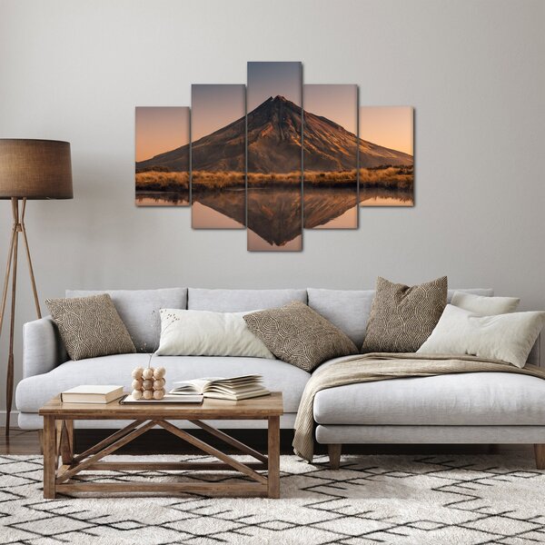 Obraz odrazu hory Taranaki, Nový Zéland (150x105 cm)