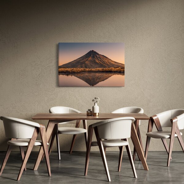 Obraz odrazu hory Taranaki, Nový Zéland (90x60 cm)