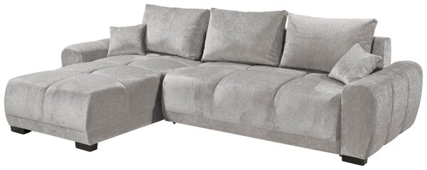 ROZKLADACIA ROHOVÁ SEDAČKA, textil, strieborná Livetastic - Online Only obývacie izby, Online Only