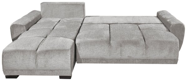 ROZKLADACIA ROHOVÁ SEDAČKA, textil, strieborná Livetastic - Online Only obývacie izby, Online Only