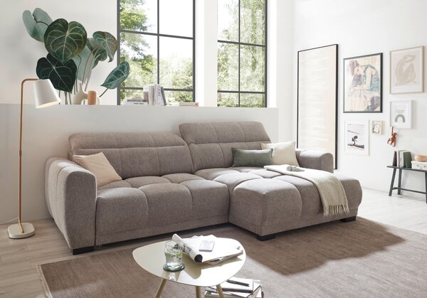 ROHOVÁ SEDAČKA, textil, taupe Livetastic - Sedačky, Online Only