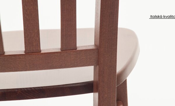 Jedálenská stolička Veneta čalúnená – bukový masív Vyberte variant ->: Čerešňa, Vyberte látku ->: LUX Terracotta 10