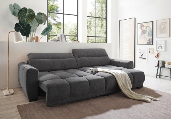 ROHOVÁ SEDAČKA, textil, antracitová Livetastic - Sedačky, Online Only