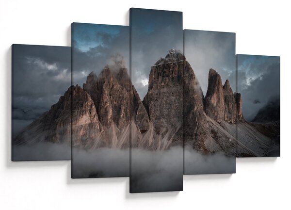 Obraz - Tri Zuby, Talianske Dolomity (150x105 cm)
