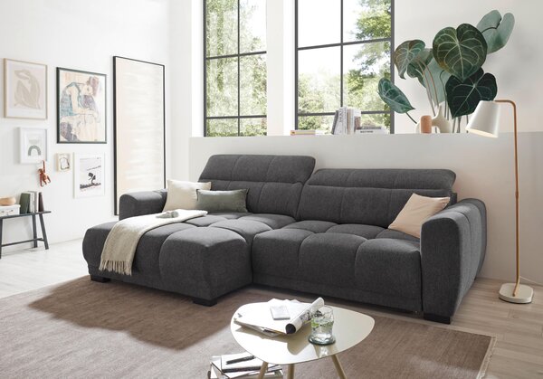 ROHOVÁ SEDAČKA, textil, antracitová Livetastic - Sedačky, Online Only