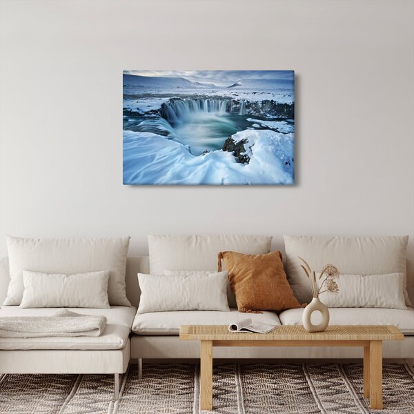 Obraz - Vodopád Bohov, Island (90x60 cm)
