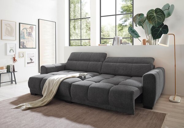 ROHOVÁ SEDAČKA, textil, antracitová Livetastic - Sedačky, Online Only