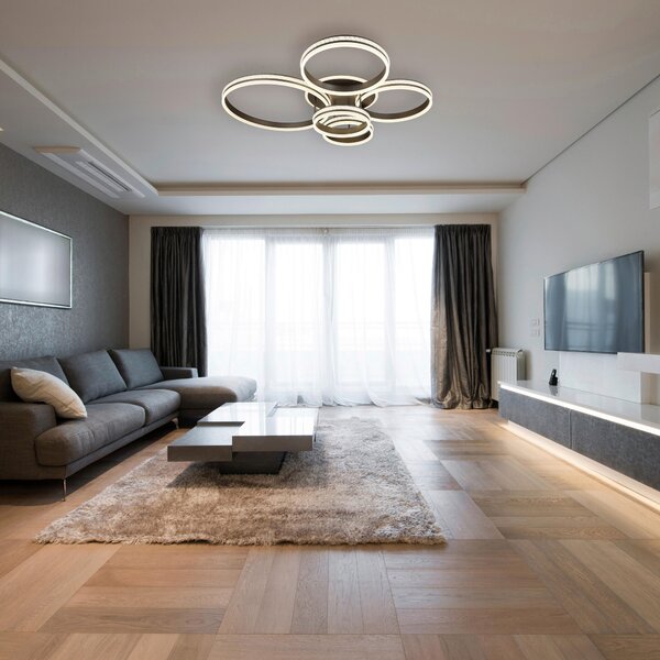 STROPNÉ LED SVIETIDLO, 114/91/21.5 cm Globo - Online Only bytové doplnky, Online Only